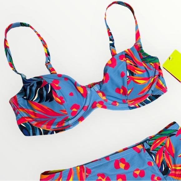 TABITHA BROWN x Target Tropical Leopard Print High Cut Bikini Set NWT Sz. S / M - Picture 8 of 15